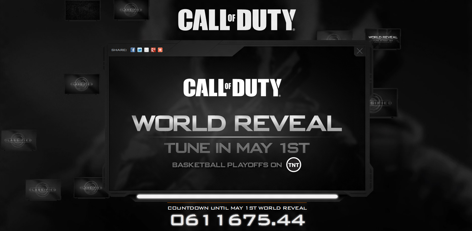 Новая часть Call of Duty будет объявлена первого мая