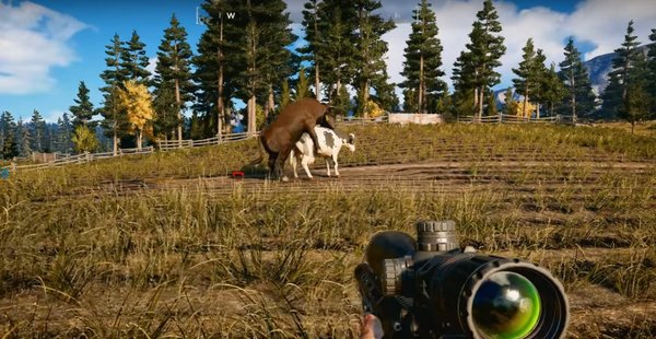 Создатели Far Cry 5 обвинили журналиста в зоофилии и заставили его сжечь ферму